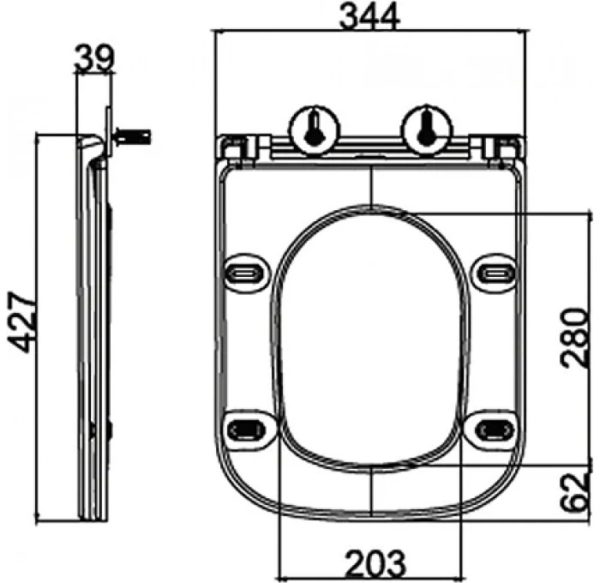 Сиденье быстросъемное, дюропласт, soft close, металлическое крепление Belbagno BB2322SC