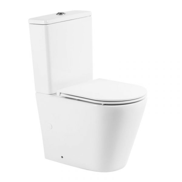 Чаша унитаза безободкового, P-trap Belbagno FLAY-R BB2149CPR