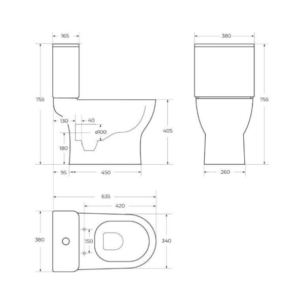 Бачок Belbagno STEAM BB130T