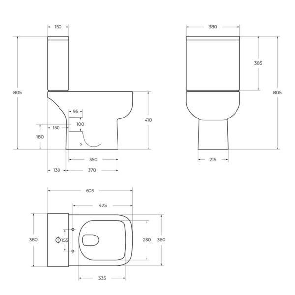 Бачок Belbagno AURORA Новинка 2022 BB8604T